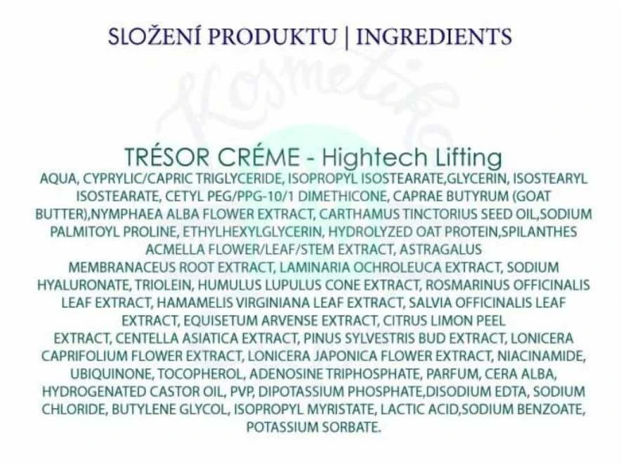 Le Chaton Kačiukas "Trésor Crème" (Hightech Lifting) 30 g