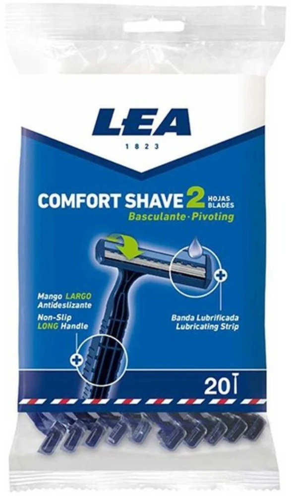 "Lea" scustuvas "Comfort Shave-2" 20vnt