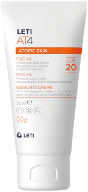 "Leti At4" veido kremas Spf20 50ml