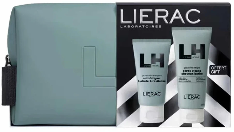 Lierac Homme Gel Hydratant Anti Fatigue, 50 ml Set 3 Pieces
