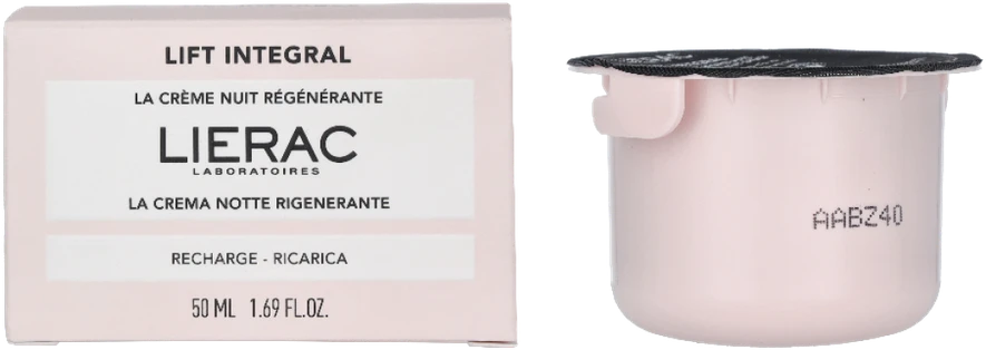 Lierac Paris Lierac Lift Integral The Regenerating Night Kreminis Refill regeneruojančio naktinio veido kremo papildymas, 50 ml