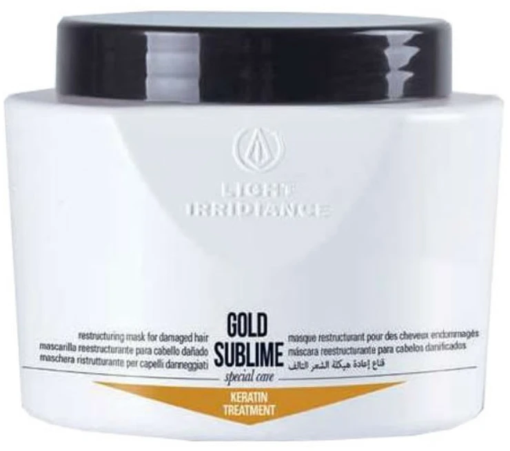 „Light Irridiance Gold Sublime“ keratino kaukė, 500 ml