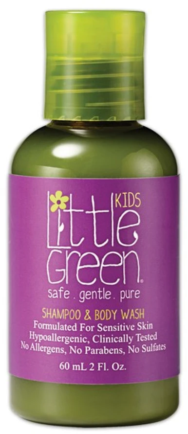 Little Green Little Žalias Little Žalias Kids Šampūnas & Kūno prausiklis plaukų šampūnas ir kūno prausiklis vaikams, 60 ml