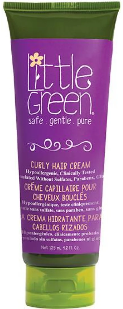 Little Green Little Žalias Little Žalias KIDS Skirtas garbanotiems plaukams Hair Kreminis garbanotų plaukų kremas vaikams, 125 ml