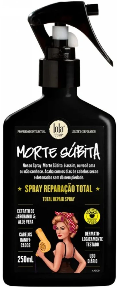 Lola Cosmetics Lola from Rio Morte Subita Purškiklis Reparacao nenuplaunamas kondicionierius sausiems, pažeistiems plaukams, 250 ml