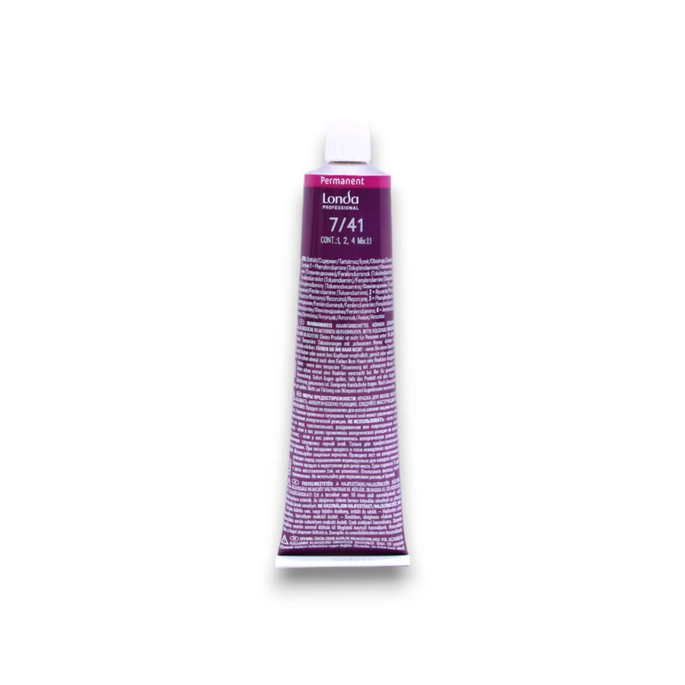 Londa Professional Londacolor Permanent Hair Dye 7/41 , 60 ml