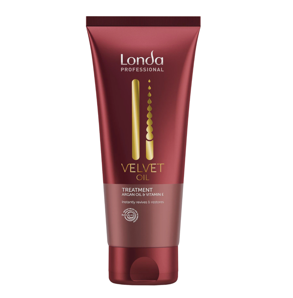Londa Professional Velvet Aliejus argano aliejaus ir vitamino E plaukų kaukė „Kremas“ blizgesiui, 200 ml