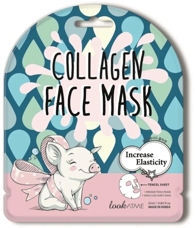 Look At Me Collagen Boosts Elasticity Sheet Mask For Face Weekly or as needed, 25 ml