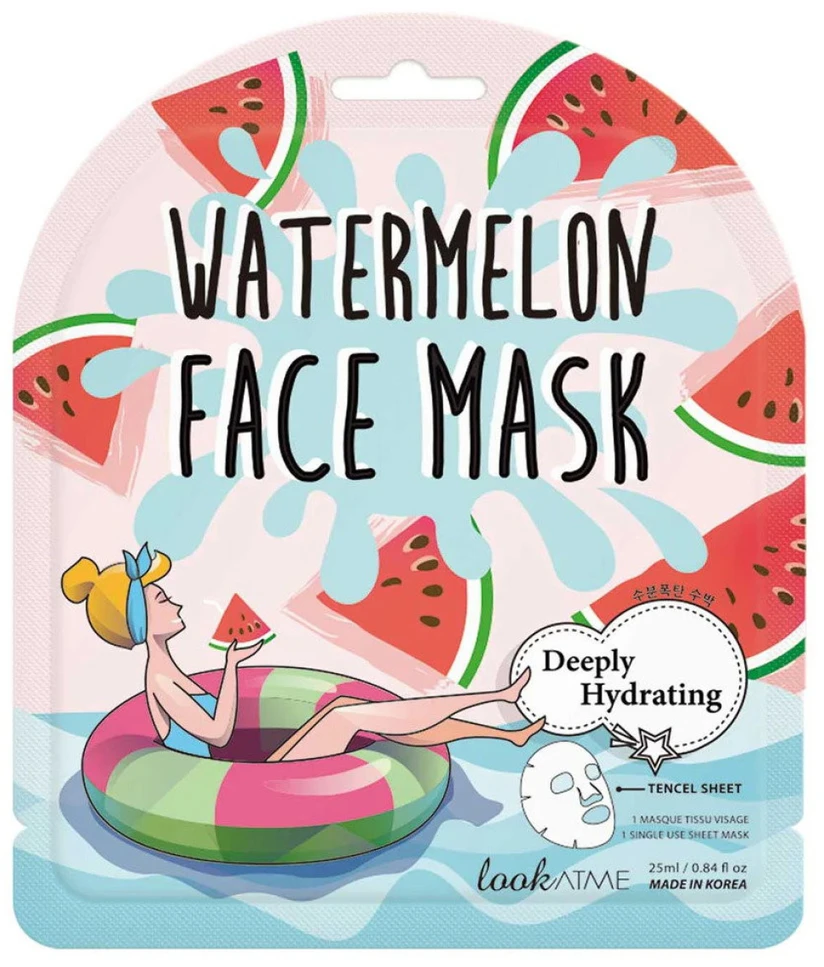 Look At Me Watermelon Deep Moisturizing Sheet Mask For Face, 25 ml