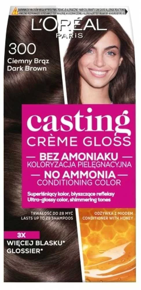 L'Oreal plaukų dažai 300 Tamsiai ruda, pakuotė