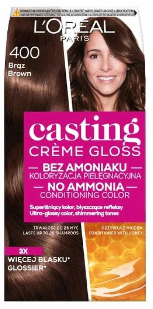 L'Oreal Casting Creme Gloss 400 rudi plaukų dažai