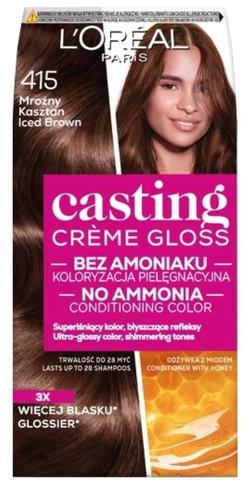 L'Oreal Casting Creme Gloss 415 Frosty Chestnut dažai