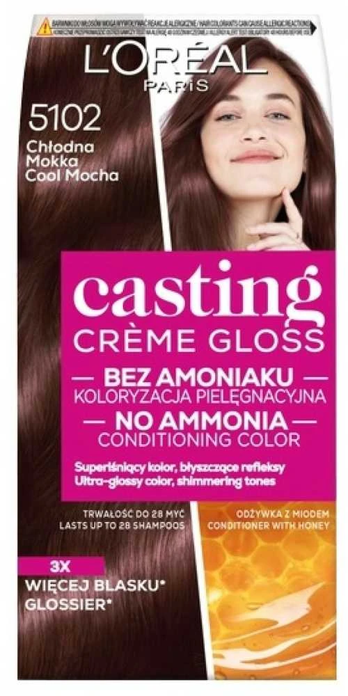 L'Oreal 5102 Cool Mocha plaukų dažų pakuotė