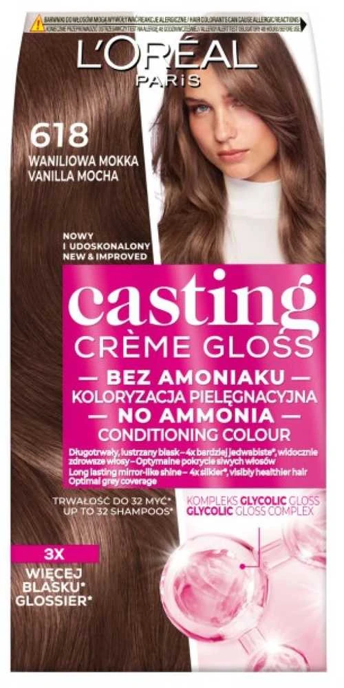 L'Oreal Casting Creme Gloss 618 Vanilla Mocha pakuotės priekis