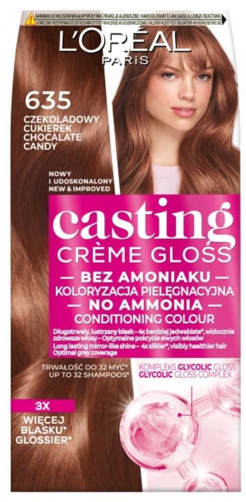 L'Oreal Paris Casting Creme Gloss lakas, 635 šokolado saldainiai