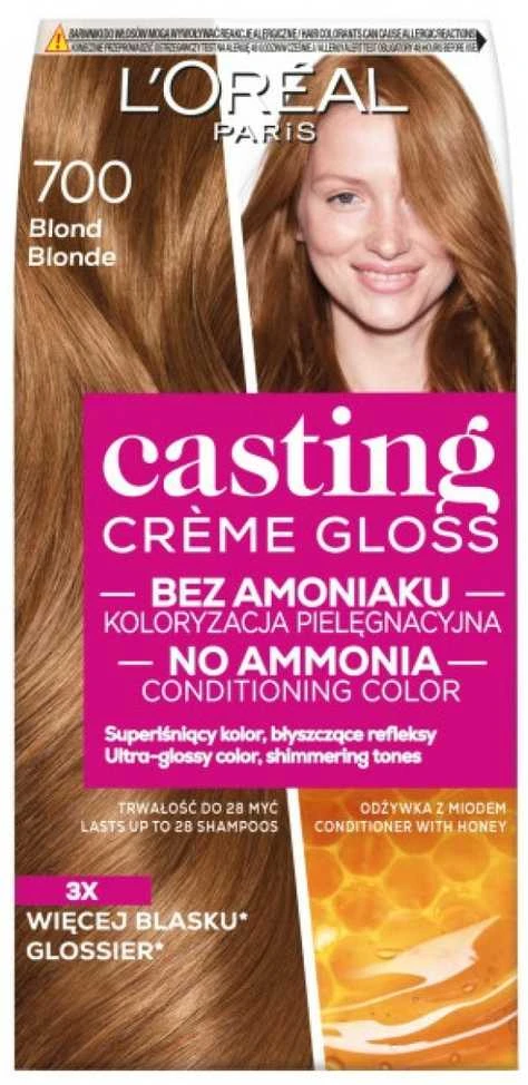L'Oreal Casting Creme Gloss 700 Blond dažų pakuotė