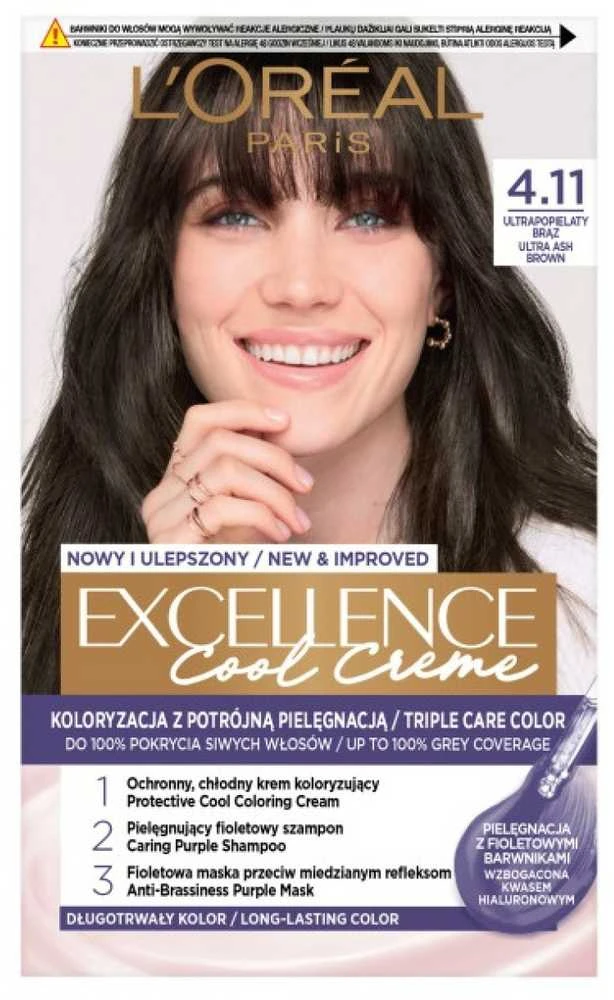 L'Oreal Paris Excellence Cool Creme 4.11 Ultra Ash Brown