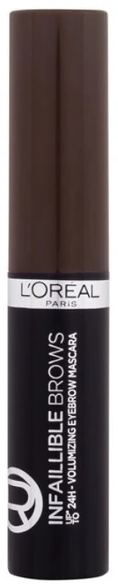 L’Oréal Paris Make-Up Designer Brow Artist Plumper 108 Dark Brunette antakių tušas Ruda 7 ml