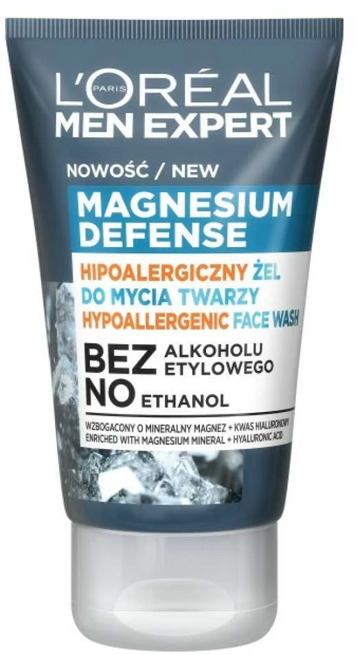 L'Oreal Paris Men Expert Magnesium Defense veido priežiūros priemonė, 100 ml