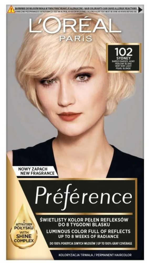L'Oreal Preference 102 Sydney plaukų dažai