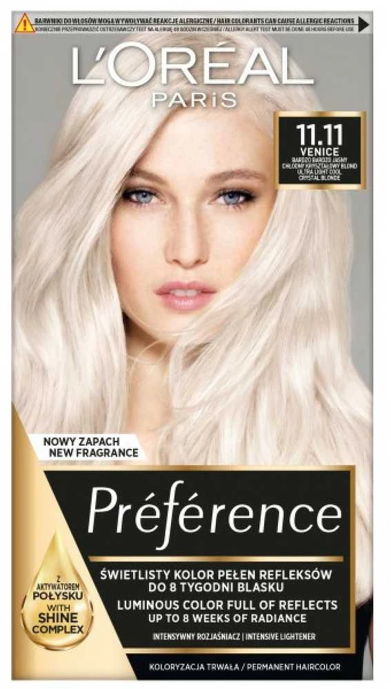 L'Oreal Preference 11.11 Venecija plaukų dažų pakuotė