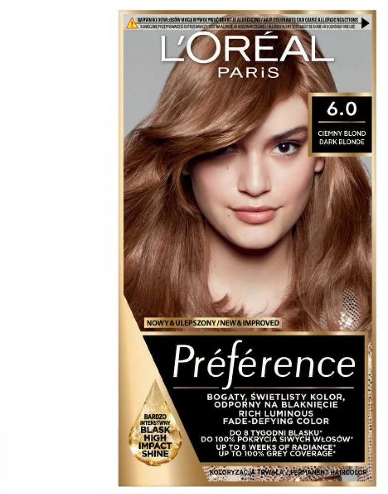 L'Oreal Paris Preference 6.0 plaukų dažai, tamsi blondinė