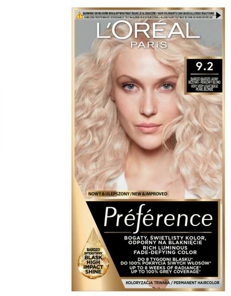 „L'Oreal Paris Preference 9.2 Varšuva“.