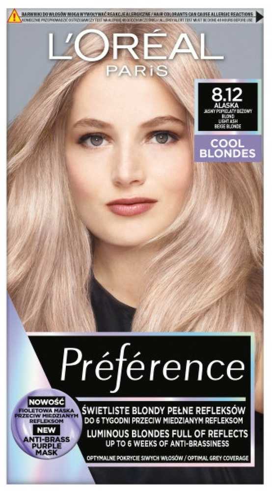 L'Oreal Paris Preference Cool Blondes 8.12 Aliaska