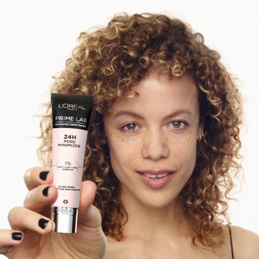 L'Oréal Paris Prime Lab 24H Pore Minimizer Makeup Primer poras sutraukianti makiažo bazė, 30 ml