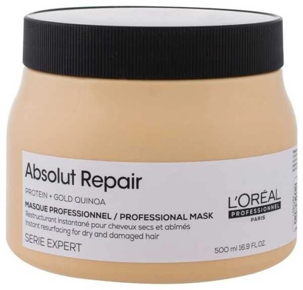 L'Oréal Professionnel Série Expert Absolut Repair Gold Quinoa + Protein Masque plaukų kaukė, 500 ml