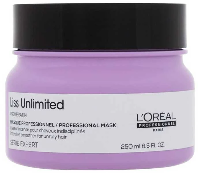 L'Oreal Professionnel Serie Expert Liss Unlimited plaukų kaukė „Kreminis“ glotninimui, 250 ml