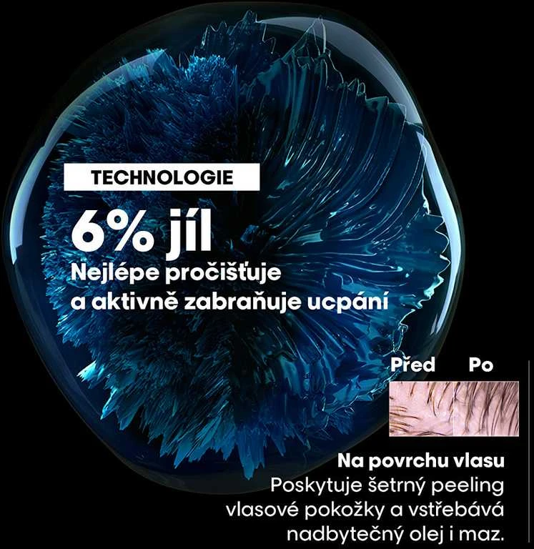 Valomoji kaukė - šampūnas riebiai galvos odai L'oreal Professionnel Scalp Advanced Anti-Oiliness 2-In-1 Deep Purifier Clay 250ml