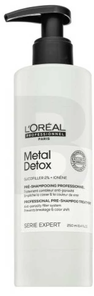 L'Oréal Professionnel Metal Detox Anti-Porosity Filler Pre-shampoo Užpildanti ir nuo porėtumo apsauganti priemonė, 250 ml
