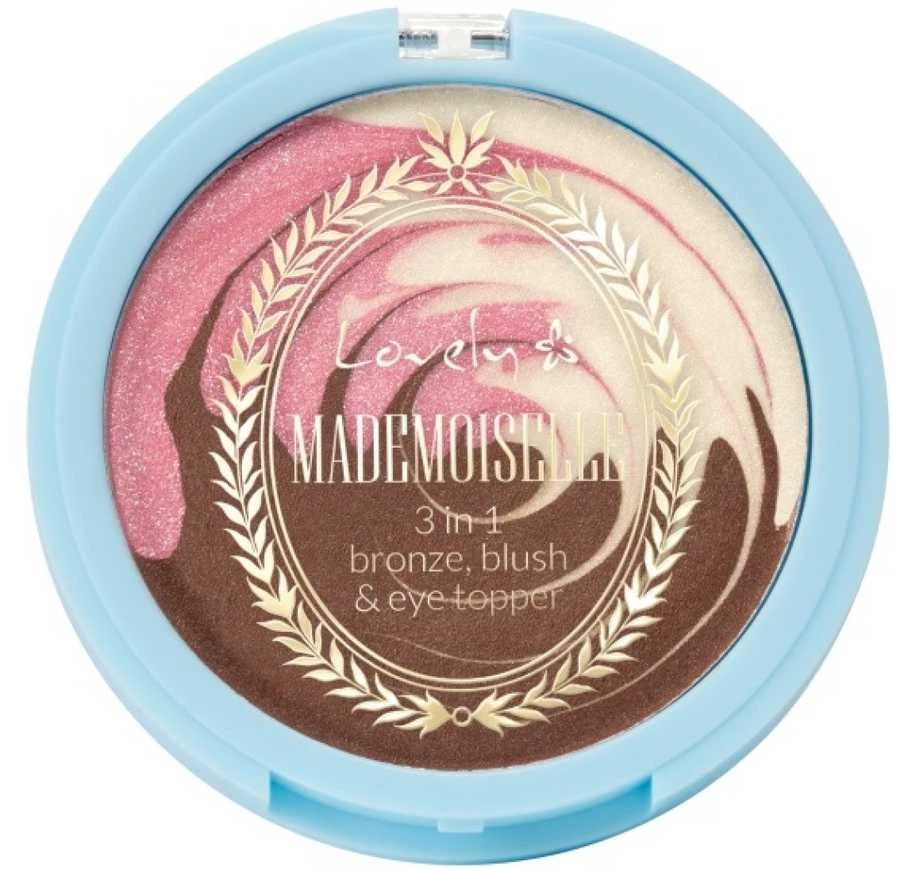 „Lovely Mademoiselle“ 3in1 bronziniai skaistalai ir akių šešėlių užpildas universalūs, 6 g