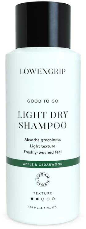 Löwengrip Good To Go Light Sausas šampūnas Apple & Cedarwood sausas šampūnas, 100 ml