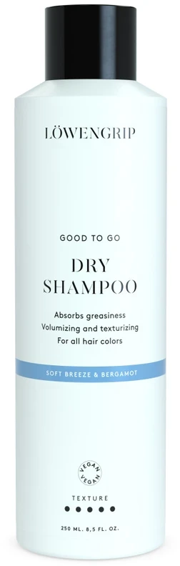 Löwengrip Good To Go Sausas šampūnas Soft Breeze & Bergamot sausas šampūnas, 250 ml