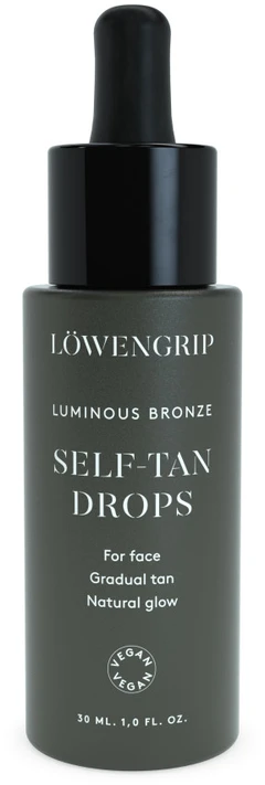 Löwengrip Luminous Bronze Self Tan Drops savaiminio įdegio lašai veidui, 30 ml