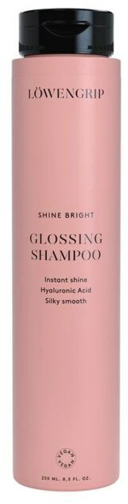 Löwengrip Shine Bright Glossing Šampūnas spindesio suteikiantis šampūnas, 250 ml