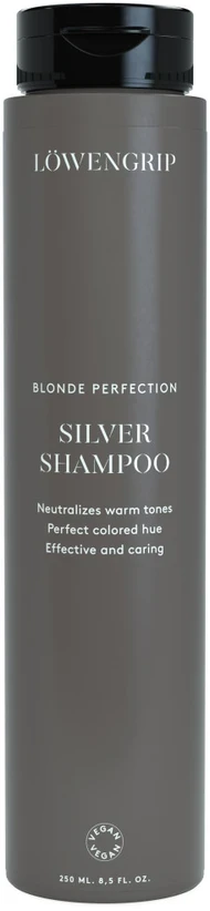Löwengrip Skirtas šviesiems plaukams Perfection Sidabrinis Šampūnas maitinantis, geltonus atspalvius neutralizuojantis šampūnas, 250 ml