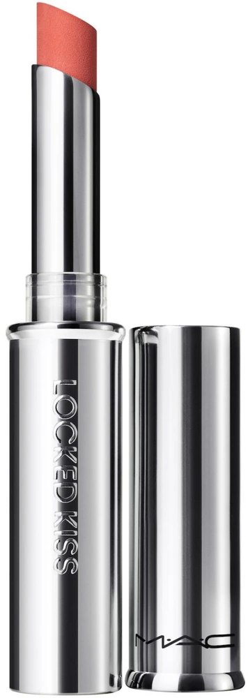 MAC Locked Kiss 24hr Lipstick ilgai išliekantys lūpų dažai, atspalvis: Mull It Over & Over, 1.8 g