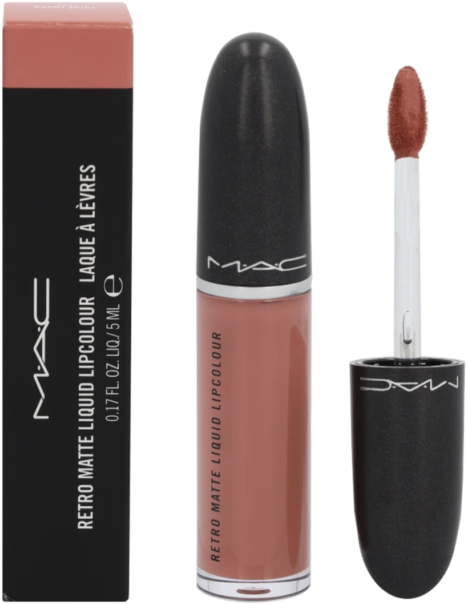 Mac Retro Matte Liquid lūpų dažai, 5 ml, Spalva: Burnt Spice