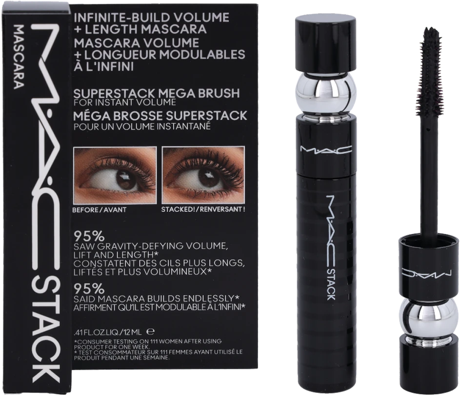 MAC Stack Macro Blakstienų tušas, 12 ml