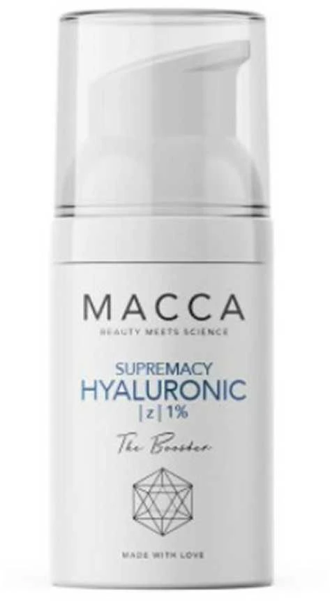 Intensyviai drėkinantis stiprinamasis serumas "Macca Supremacy Hyaluronic 0,25% The Booster" 30ml
