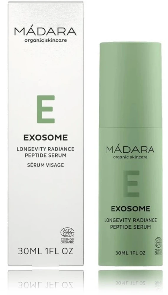 Madara Exosome Longevity Radiance Peptide Serum veido serumas su egzosomomis ir peptidais, 30 ml