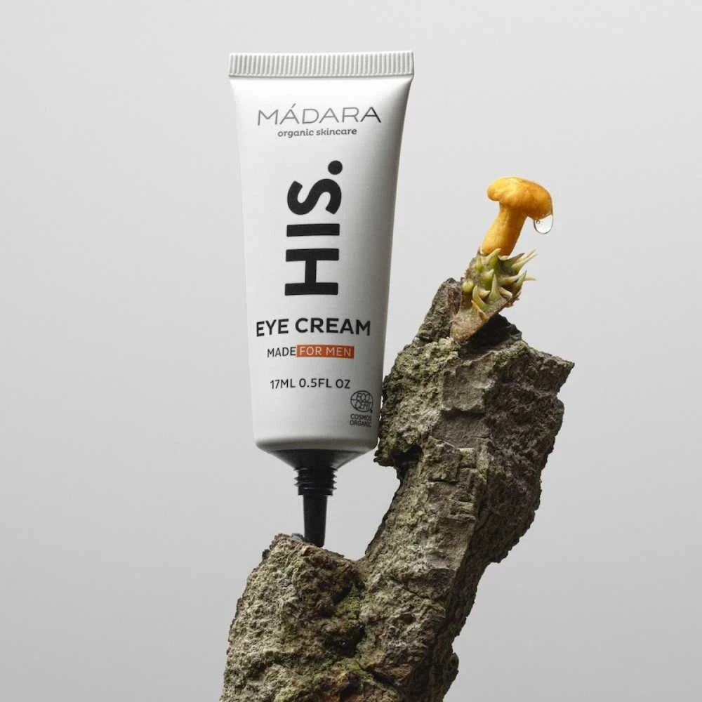 MÁDARA HIS. Paakių kremas For Men paakių kremas vyrams su kofeinu, 17 ml