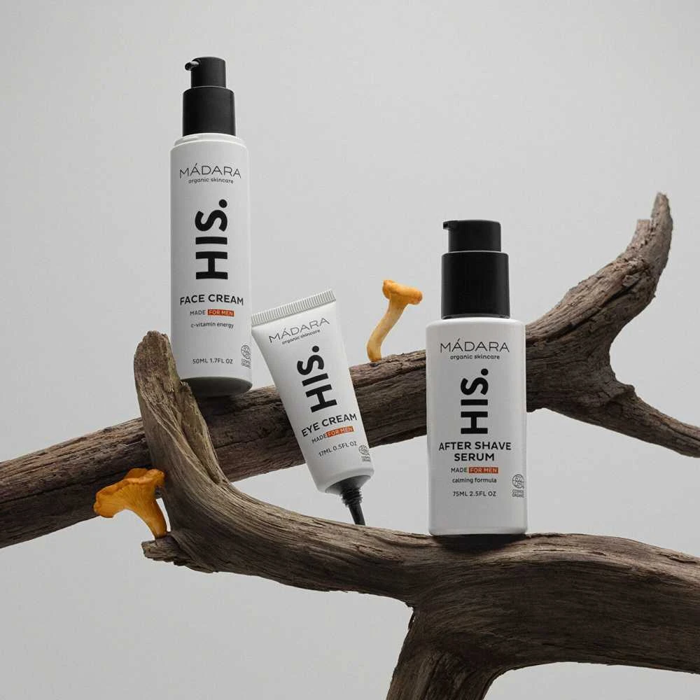 MÁDARA HIS. Paakių kremas For Men paakių kremas vyrams su kofeinu, 17 ml