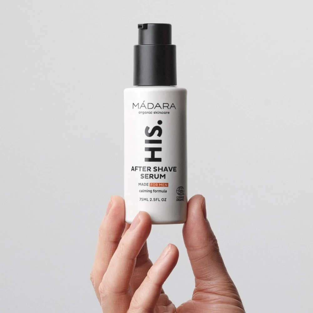 MÁDARA HIS After Shave Serum raminamasis serumas po skutimosi, 75 ml