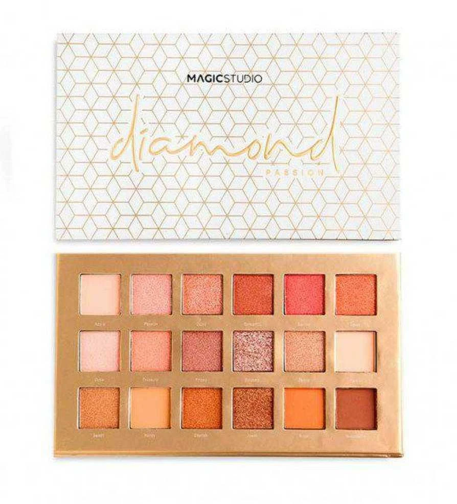 Magic Studio Powerful Cosmetics akių šešėlių paletė 18 spalvų Diamond