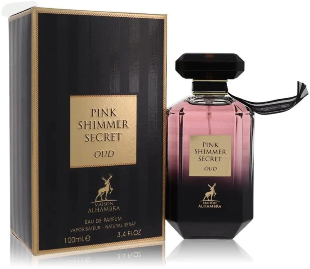 Maison Alhambra Rožinė Shimmer Secret Oud EDP parfumuotas vanduo moterims, 100 ml