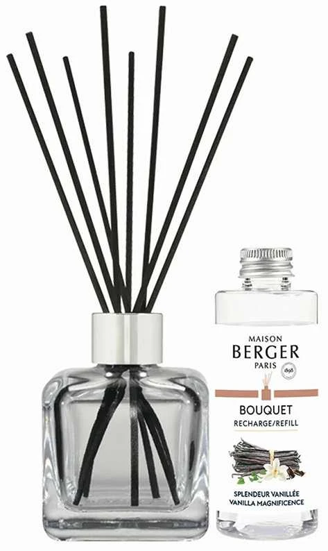 Maison Berger Paris Gift set aroma diffuser cube + filling Magnificent vanilla Vanilla Magnificence, 100 ml